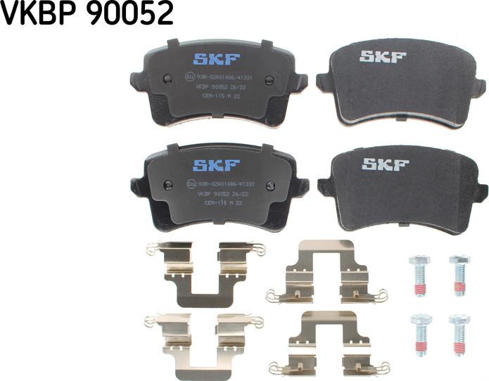 SKF VKBP 90052 - Bremsbelagsatz, Scheibenbremse alexcarstop-ersatzteile.com