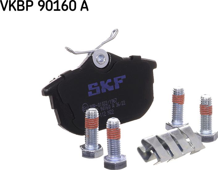 SKF VKBP 90160 A - Bremsbelagsatz, Scheibenbremse alexcarstop-ersatzteile.com