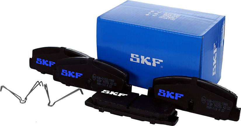 SKF VKBP 90255 - Bremsbelagsatz, Scheibenbremse alexcarstop-ersatzteile.com