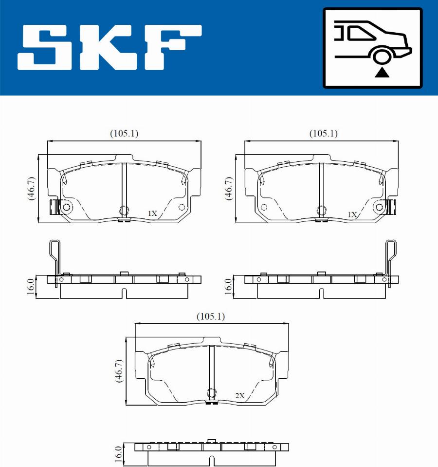 SKF VKBP 91145 A - Bremsbelagsatz, Scheibenbremse alexcarstop-ersatzteile.com