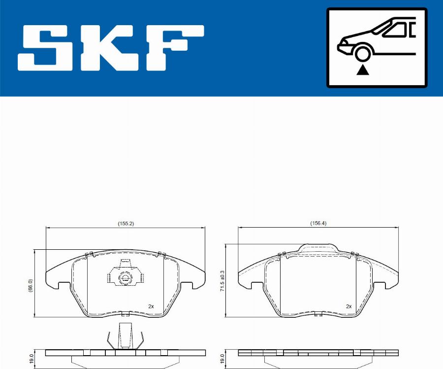 SKF VKBP 80948 - Bremsbelagsatz, Scheibenbremse alexcarstop-ersatzteile.com