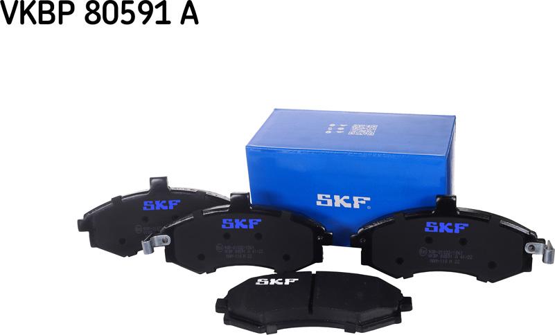 SKF VKBP 80591 A - Bremsbelagsatz, Scheibenbremse alexcarstop-ersatzteile.com