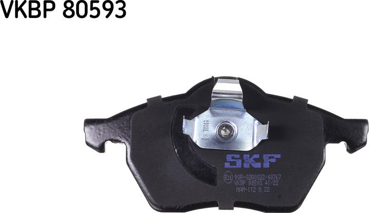 SKF VKBP 80593 - Bremsbelagsatz, Scheibenbremse alexcarstop-ersatzteile.com