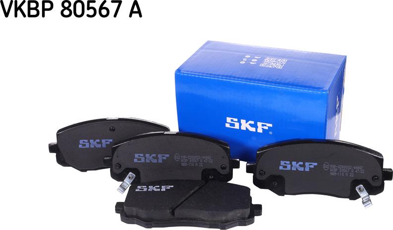 SKF VKBP 80567 A - Bremsbelagsatz, Scheibenbremse alexcarstop-ersatzteile.com