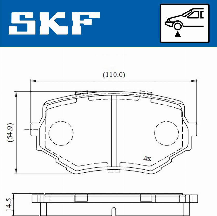 SKF VKBP 80531 A - Bremsbelagsatz, Scheibenbremse alexcarstop-ersatzteile.com