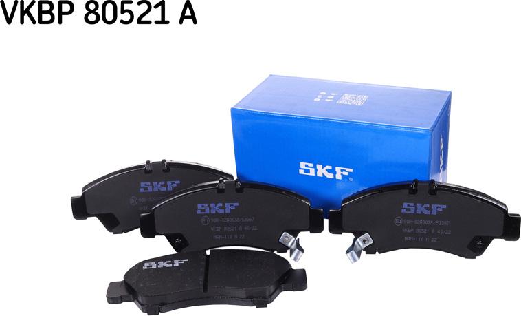 SKF VKBP 80521 A - Bremsbelagsatz, Scheibenbremse alexcarstop-ersatzteile.com