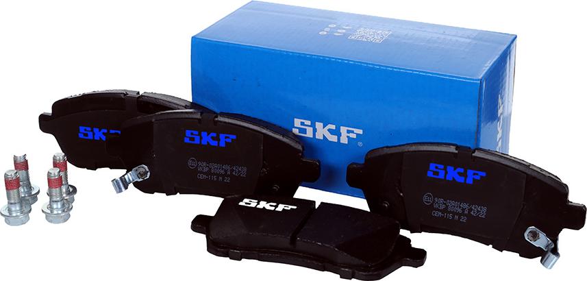 SKF VKBP 80096 A - Bremsbelagsatz, Scheibenbremse alexcarstop-ersatzteile.com