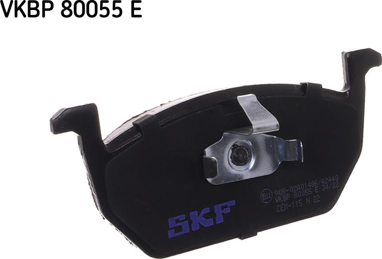 SKF VKBP 80055 E - Bremsbelagsatz, Scheibenbremse alexcarstop-ersatzteile.com