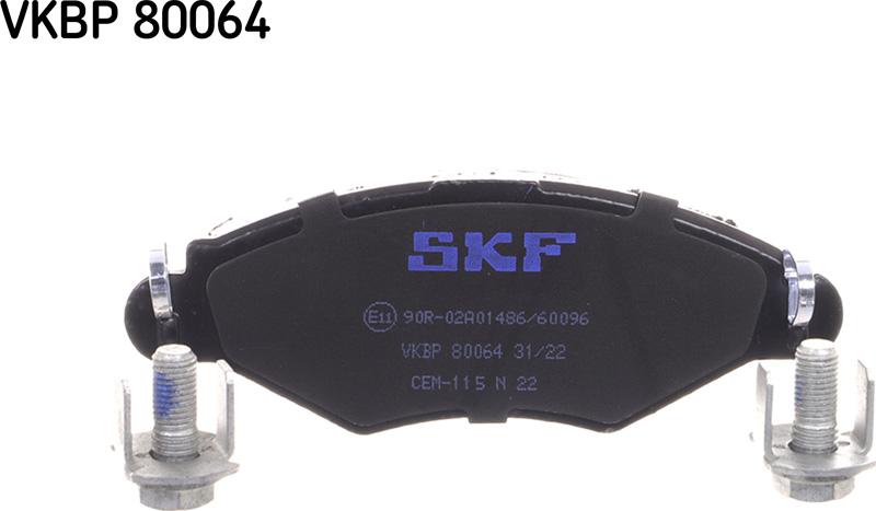 SKF VKBP 80064 - Bremsbelagsatz, Scheibenbremse alexcarstop-ersatzteile.com