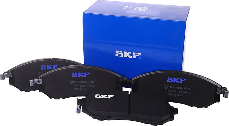 SKF VKBP 80166 A - Bremsbelagsatz, Scheibenbremse alexcarstop-ersatzteile.com