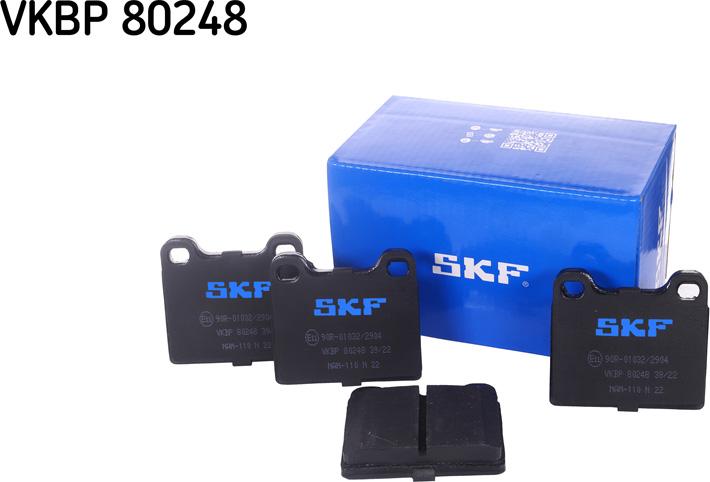 SKF VKBP 80248 - Bremsbelagsatz, Scheibenbremse alexcarstop-ersatzteile.com