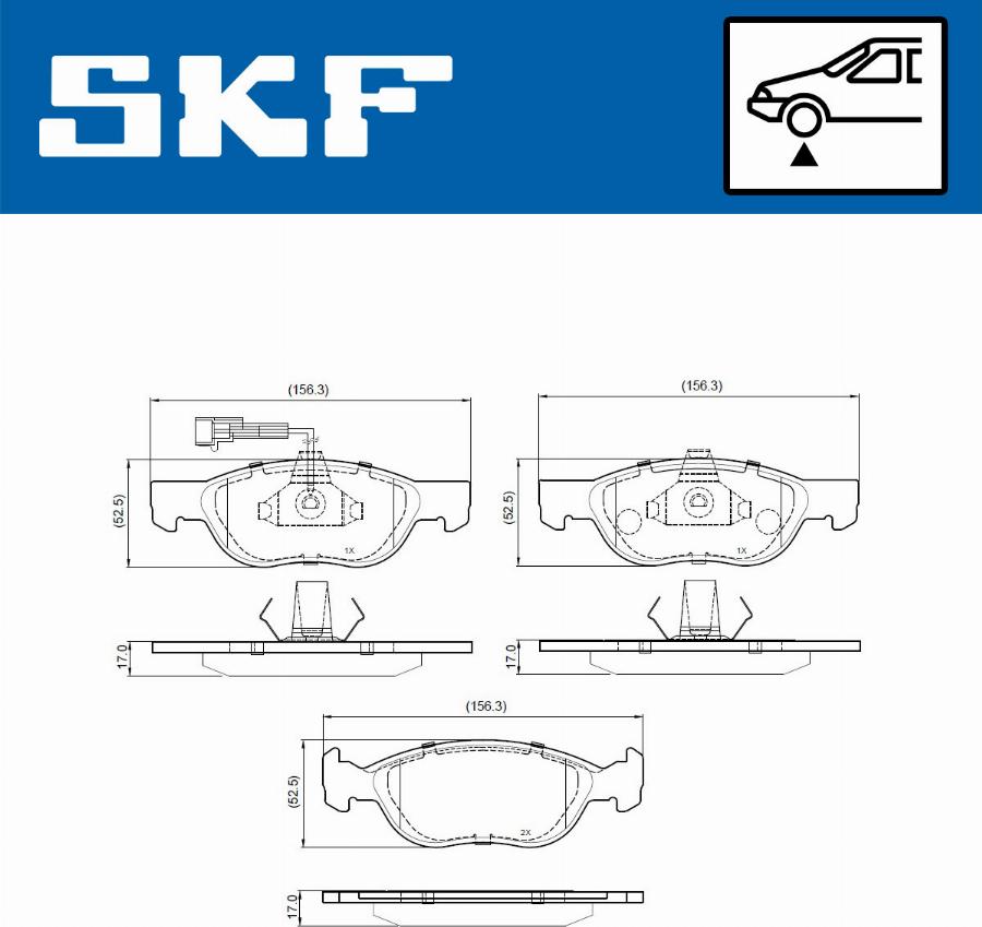 SKF VKBP 80775 E - Bremsbelagsatz, Scheibenbremse alexcarstop-ersatzteile.com