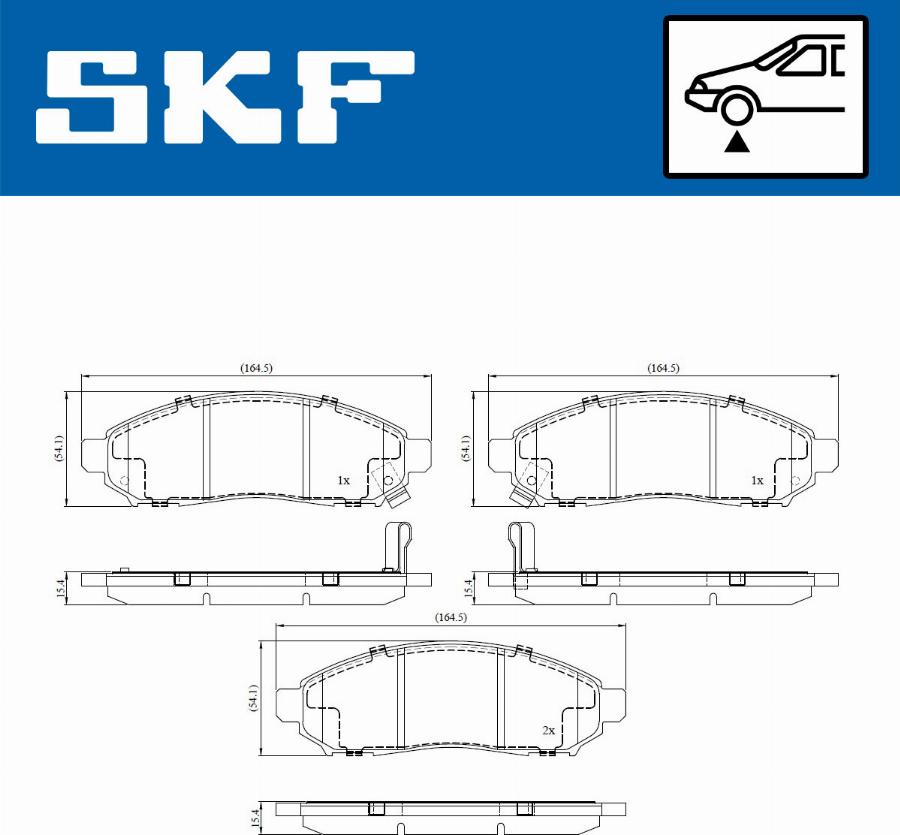 SKF VKBP 81099 A - Bremsbelagsatz, Scheibenbremse alexcarstop-ersatzteile.com