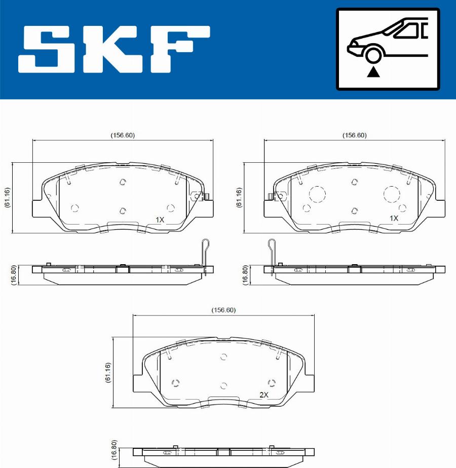 SKF VKBP 81093 A - Bremsbelagsatz, Scheibenbremse alexcarstop-ersatzteile.com