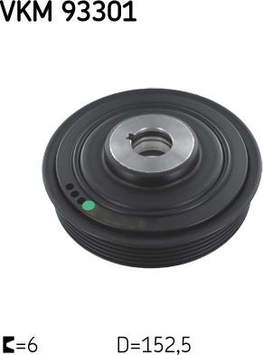 SKF VKM 93301 - Riemenscheibe, Kurbelwelle alexcarstop-ersatzteile.com