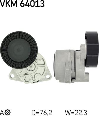 SKF VKM 64013 - Umlenk / Führungsrolle, Keilrippenriemen alexcarstop-ersatzteile.com