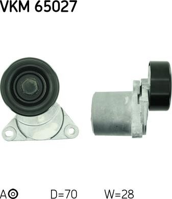 SKF VKM 65027 - Umlenk / Führungsrolle, Keilrippenriemen alexcarstop-ersatzteile.com