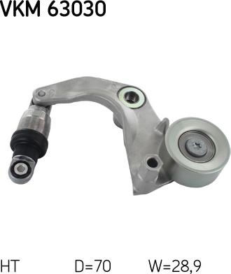 SKF VKM 63030 - Umlenk / Führungsrolle, Keilrippenriemen alexcarstop-ersatzteile.com