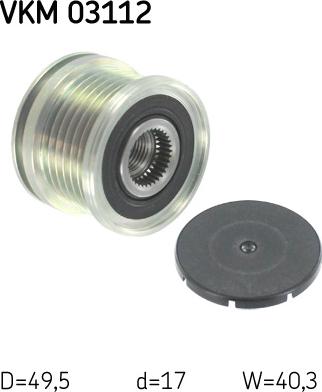 SKF VKM 03112 - Riemenscheibe, Generator alexcarstop-ersatzteile.com