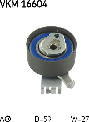 SKF VKM 16604 - Spannrolle, Zahnriemen alexcarstop-ersatzteile.com