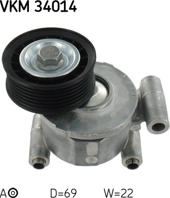 SKF VKM 34014 - Umlenk / Führungsrolle, Keilrippenriemen alexcarstop-ersatzteile.com