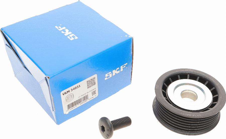 SKF VKM 34031 - Umlenk / Führungsrolle, Keilrippenriemen alexcarstop-ersatzteile.com