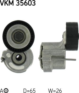 SKF VKM 35603 - Umlenk / Führungsrolle, Keilrippenriemen alexcarstop-ersatzteile.com