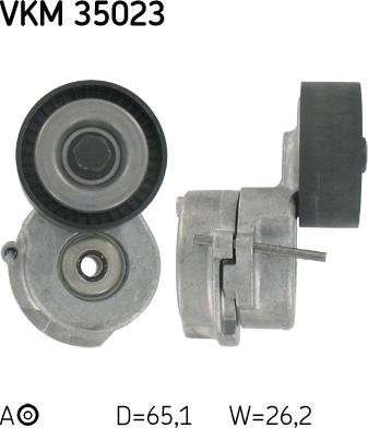 SKF VKM 35023 - Umlenk / Führungsrolle, Keilrippenriemen alexcarstop-ersatzteile.com