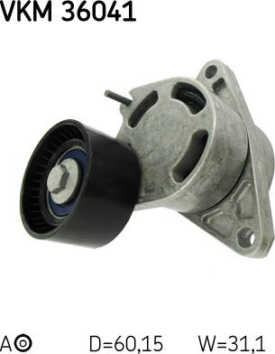 SKF VKM 36041 - Umlenk / Führungsrolle, Keilrippenriemen alexcarstop-ersatzteile.com