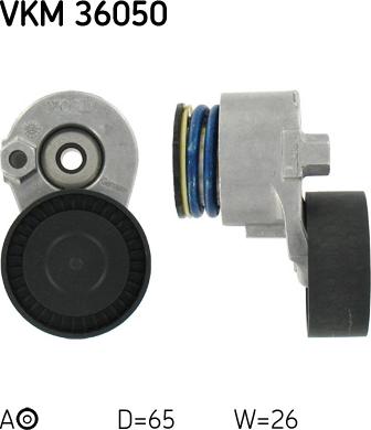 SKF VKM 36050 - Umlenk / Führungsrolle, Keilrippenriemen alexcarstop-ersatzteile.com