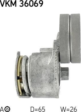 SKF VKM 36069 - Umlenk / Führungsrolle, Keilrippenriemen alexcarstop-ersatzteile.com