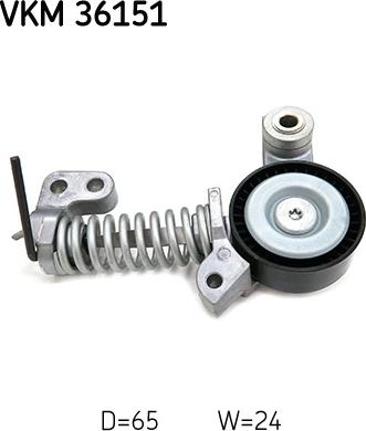 SKF VKM 36151 - Umlenk / Führungsrolle, Keilrippenriemen alexcarstop-ersatzteile.com