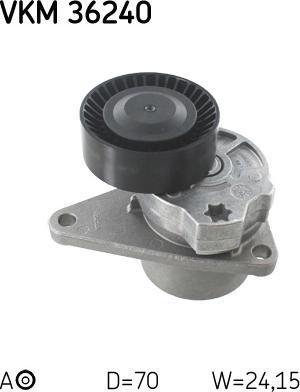 SKF VKM 36240 - Umlenk / Führungsrolle, Keilrippenriemen alexcarstop-ersatzteile.com