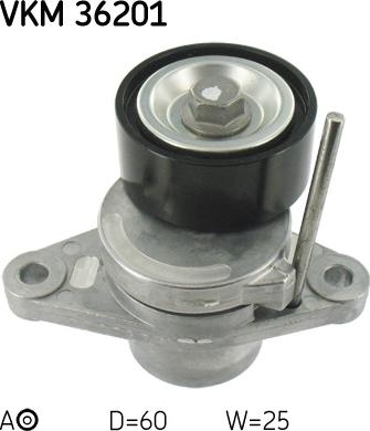 SKF VKM 36201 - Umlenk / Führungsrolle, Keilrippenriemen alexcarstop-ersatzteile.com