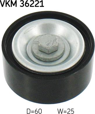 SKF VKM 36221 - Umlenk / Führungsrolle, Keilrippenriemen alexcarstop-ersatzteile.com