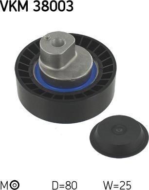 SKF VKM 38003 - Umlenk / Führungsrolle, Keilrippenriemen alexcarstop-ersatzteile.com