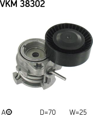 SKF VKM 38302 - Umlenk / Führungsrolle, Keilrippenriemen alexcarstop-ersatzteile.com