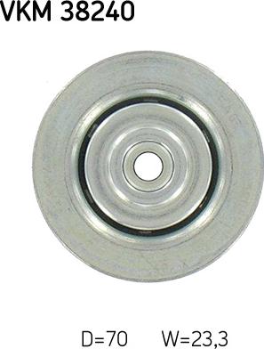 SKF VKM 38240 - Umlenk / Führungsrolle, Keilrippenriemen alexcarstop-ersatzteile.com