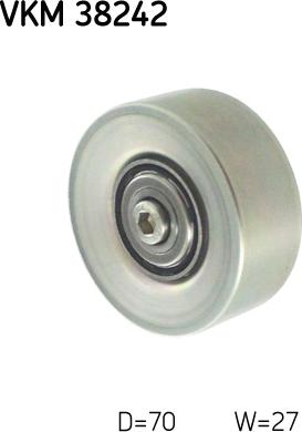 SKF VKM 38242 - Umlenk / Führungsrolle, Keilrippenriemen alexcarstop-ersatzteile.com