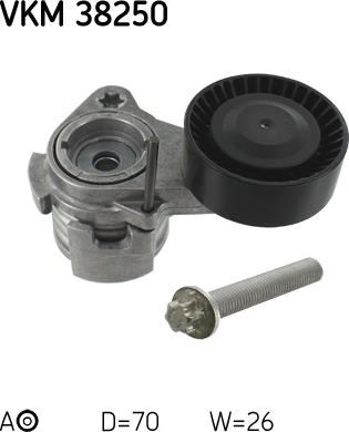 SKF VKM 38250 - Umlenk / Führungsrolle, Keilrippenriemen alexcarstop-ersatzteile.com