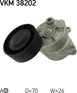 SKF VKM 38202 - Umlenk / Führungsrolle, Keilrippenriemen alexcarstop-ersatzteile.com