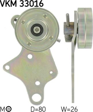 SKF VKM 33016 - Umlenk / Führungsrolle, Keilrippenriemen alexcarstop-ersatzteile.com