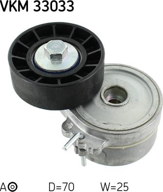 SKF VKM 33033 - Umlenk / Führungsrolle, Keilrippenriemen alexcarstop-ersatzteile.com