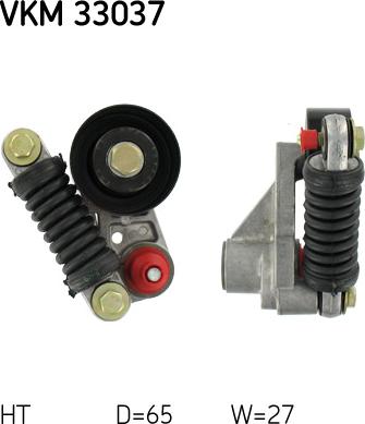 SKF VKM 33037 - Umlenk / Führungsrolle, Keilrippenriemen alexcarstop-ersatzteile.com