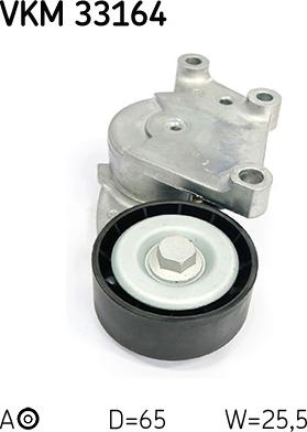 SKF VKM 33164 - Umlenk / Führungsrolle, Keilrippenriemen alexcarstop-ersatzteile.com