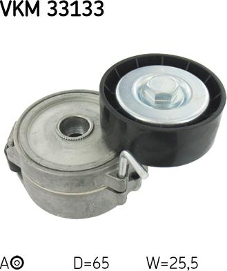 SKF VKM 33133 - Umlenk / Führungsrolle, Keilrippenriemen alexcarstop-ersatzteile.com