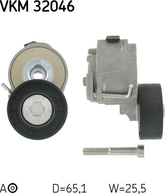 SKF VKM 32046 - Umlenk / Führungsrolle, Keilrippenriemen alexcarstop-ersatzteile.com