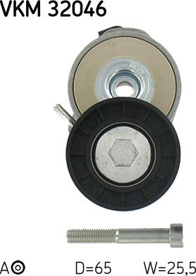 SKF VKM 32046 - Umlenk / Führungsrolle, Keilrippenriemen alexcarstop-ersatzteile.com