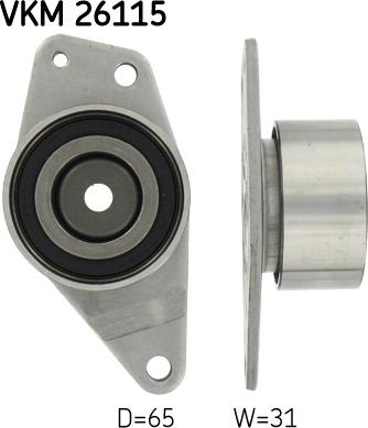 SKF VKM 26115 - Umlenk / Führungsrolle, Zahnriemen alexcarstop-ersatzteile.com