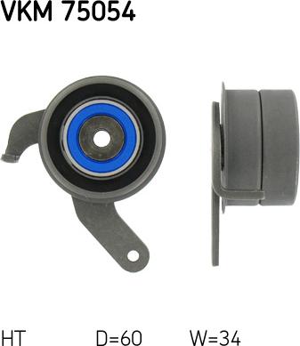 SKF VKM 75054 - Spannrolle, Zahnriemen alexcarstop-ersatzteile.com